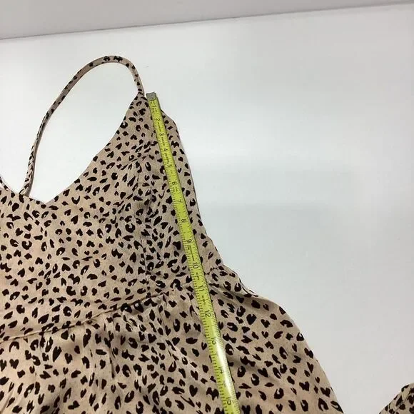 Cupshe Summer Dress Strappy Back Flowy Animal Print Maxi Lined NWT M - Picture 9 of 13